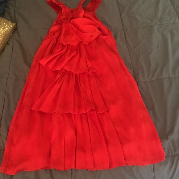 Red Ruffle dress prefect for Christmas! - Picture 2 of 3